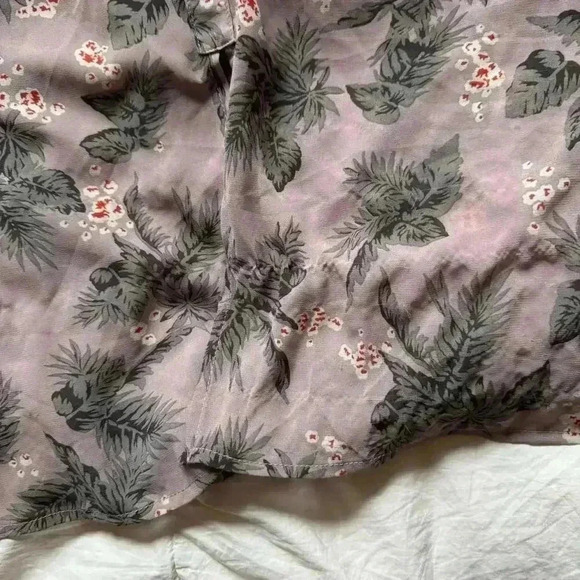 Roolee Sheer chiffon floral romantic baby doll maxi dress sz large cottagecore - Picture 8 of 8